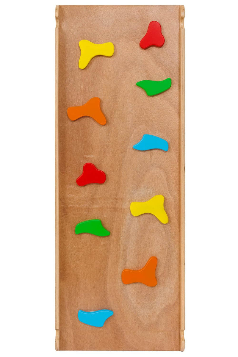 LATRANS Kletterdreieck mit Rutsche und Kletterbogen - Indoor-Klettergerüst für Kleinkinder ab 1 Jahr - Pikler-inspiriertes Kletterspielzeug Pstell und  Grille ( Rainbow) Farben Hergestellt im EU