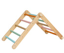 LATRANS lot de 3 triangles d'escalade avec toboggan et arche d'escalade - Aire de jeux d'intérieur pour les tout-petits à partir de 1 an - Jouet d'escalade inspiré de Pikler