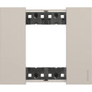 Abdeckrahmen 2M cremefarben Italienischer Standard - bticino Living Now KA4802KM