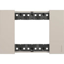 Abdeckrahmen 3M cremefarben Italienischer Standard - bticino Living Now KA4803KM