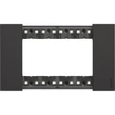 Abdeckrahmen 4M schwarz Italienischer Standard - bticino Living Now KA4804KG