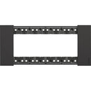 Abdeckrahmen 6M schwarz Italienischer Standard - bticino Living Now KA4806KG