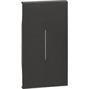 Frontabdeckung ohne Symbol 2M schwarz - bticino Living Now KG01M2