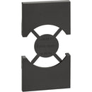 Frontabdeckung Schuko-Steckdose/Italienischer Standard 2M schwarz - bticino Living Now KG03