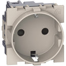 Schuko 2P+E 16A 2M cremefarben Steckdose - bticino Living Now KM4141