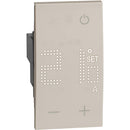Raumthermostat mit 1NO Kontakt 230V 5(2)A 2M cremefarben - bticino Living Now KM4441