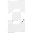 Frontabdeckung Schuko-Steckdose/Italienische Norm 2M weiß - bticino Living Now KW03