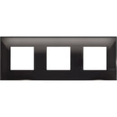 Abdeckrahmen 3x 2M schwarz /Blister/ - bticino Classia R4802M3BC