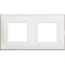 Abdeckrahmen 2x 2M weiß satin /Blister/ - bticino Classia R4802M2WS
