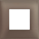 Abdeckrahmen 1x 2M Braune Matte /Blister/ - bticino Classia R4802TF