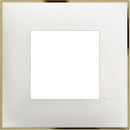 Abdeckrahmen 1x 2M weiß mit Gold /Blister/ - bticino Classia R4802WD