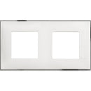 Abdeckrahmen 2x 2M weiß mit Chrom /Blister/ - bticino Classia R4802M2WR