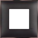 Abdeckrahmen 1x 2M schwarz mit Nickel /Blister/ - bticino Classia R4802BH
