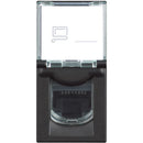 Steckdose 1xRJ45 Cat. 5e UTP 1M schwarz /Blister/ - bticino Classia RG4279C5E