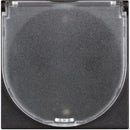 Schuko-Steckdose 2P+E mit Deckel 2M schwarz /Blister/ - bticino Classia RG4141C