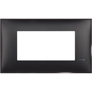 Abdeckrahmen 4M satinschwarz /Blister/ - bticino Classia R4804BG