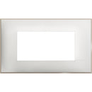 Abdeckrahmen 4M weiß satin /Blister/ - bticino Classia R4804WS