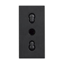 Sockel Italienischer Standard 1M schwarz /Blister/ - bticino Classia RG4180