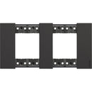 Abdeckrahmen 2x2M schwarz Deutsche Norm - bticino Living Now KA4802M2KG