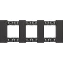 Abdeckrahmen 2x2x2M schwarz Deutsche Norm - bticino Living Now KA4802M3KG