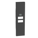 Frontabdeckung für Sockel 2x USB 1M für K4191AA, K4191AC, K4191CC schwarz - bticino Living Now KG13C