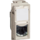 Computersteckdose 1xRJ45 Cat. 5e UTP Steckverbinder werkzeuglos IDC 1M cremefarben - bticino Living Now KM4279C5E