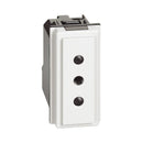 Sockel Italienischer Standard 2P+E 10A 1M weiß - bticino Living Now KW4113