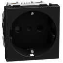Schuko 2P+E 16A 2M Kinderschutz Socket und Schraubklemmen Graphit - bticino Light Now YD4141