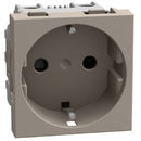 Schuko 2P+E 16A 2M Kinderschutz Socket und Schraubklemmen Stein - bticino Light Now YG4141