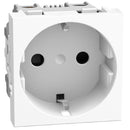 Schuko 2P+E 16A 2M Kinderschutz Socket und Schraubklemmen weiß - bticino Light Now YW4141