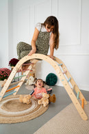 LATRANS lot de 3 triangles d'escalade avec toboggan et arche d'escalade - Aire de jeux d'intérieur pour les tout-petits à partir de 1 an - Jouet d'escalade inspiré de Pikler