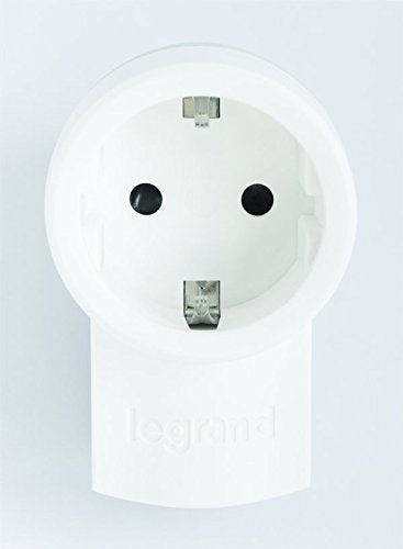 Legrand, Schutzkontakt-Stecker mit Steckdose (16A/230V), mit Kabelanschluss bis 3x1.5 mm², 050462