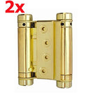 2x steel 100mm brass cover swing door hinge swing door hinge swing door hinge 