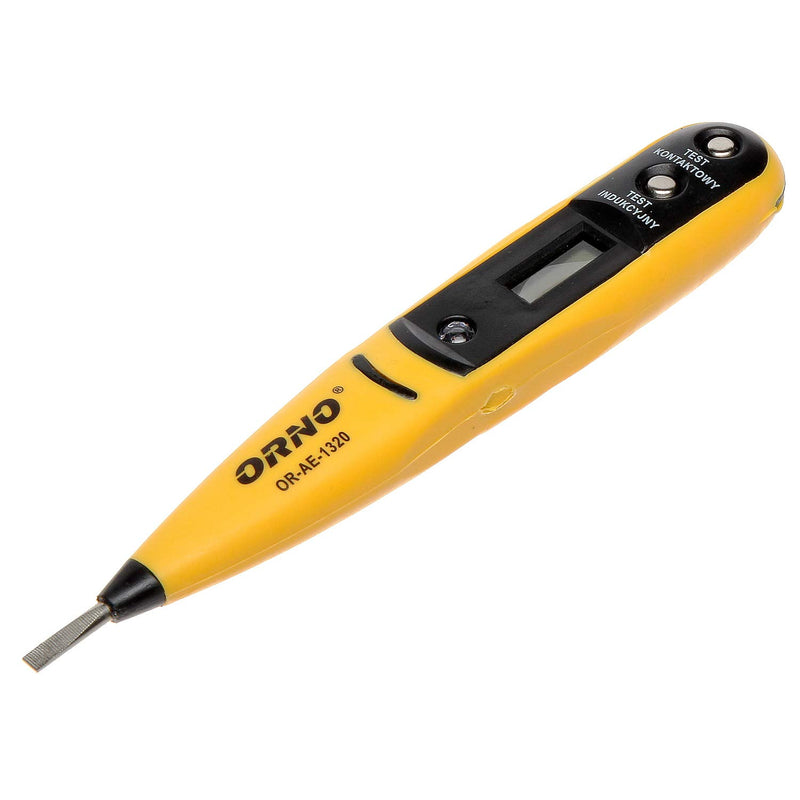 Orno OR-AE-1320 Spannungsprüfer mit LCD-Display Universalprüfgerät 12-250V AC/DC