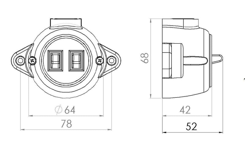 Retro vintage series switch surface-mounted switch white round IP20 10A