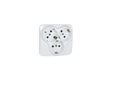3-way flush-mounted Schuko sockets, protective contact socket, installation socket IP2...