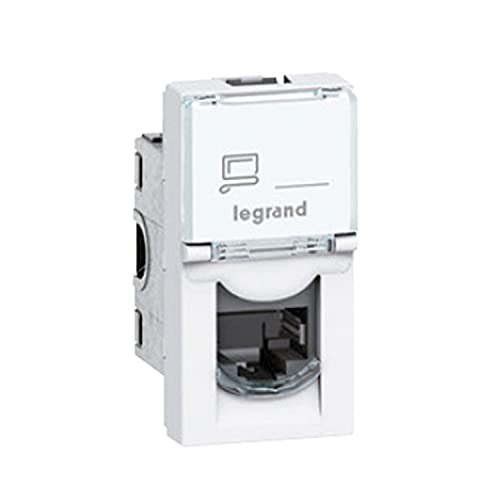 Legrand Mosaic – Steckdose Rj45 Kategorie 6 stp 1 Modul weiß