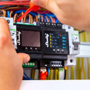 Shelly Pro 4PM Professioneller Relaisschalter 4 Kontakte, Wi-Fi für Hausautomation, Amazon Alexa, Google Home und MQTT Sprachbefehle, schwarz