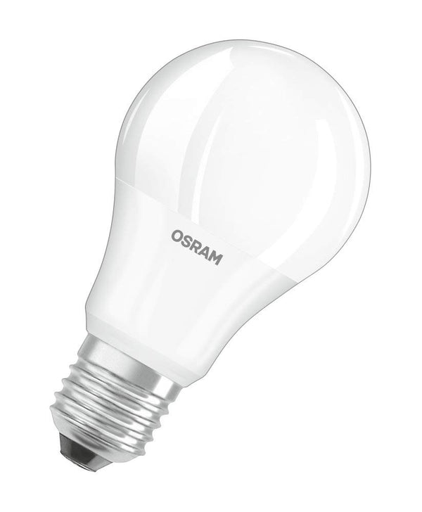 OSRAM STAR+ LED lamp with E27 base, warm white (2700K), 9W, with twilight sensor, classic pear shape, replacement for 60W light bulb, matt, LED DAYLIGHT SENSOR CLASSIC A, pack of 4