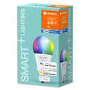 LEDVANCE Smarte LED-Lampe mit Bluetooth Mesh Technologie, Sockel E27, Lichtfarbe änderbar (2000-6500K), RGB-Farben änderbar, ersetzt Glühlampen mit 60W, steuerbar mit Google und Alexa, 4er-Pack