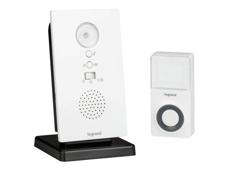 Legrand LEG94224 Wireless 36 Melodies Battery Operated Luminous Doorbell