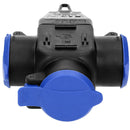 ORNO OR-AE-1346(GS) Distributeur hermétique avec 3 prises Fiche IP44 résistante aux chocs version Schuko