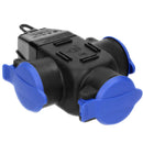 ORNO OR-AE-1346(GS) Distributeur hermétique avec 3 prises Fiche IP44 résistante aux chocs version Schuko