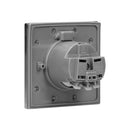 ORNO AE-1397(GS) prise hermétique encastrée en acier inoxydable avec boîtier de montage coupe-vent Schuko IP44,