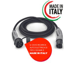 SCAME - Elektroauto-Ladekabel – Anschluss einphasig Kabel Typ 2 zu Typ 2 – 7,4 Kilowatt – 32 Ampere – Länge 5 Meter