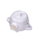 Interrupteur marche-arrêt rétro vintage interrupteur en saillie blanc rond IP20 10A