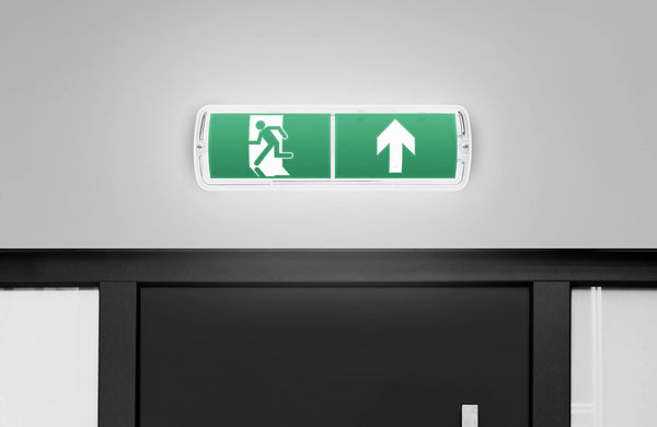 Orno METU LED Emergency Sign Luminous - Built-in LiFePO4 Battery 2.7W - 3H - IP65-6000K