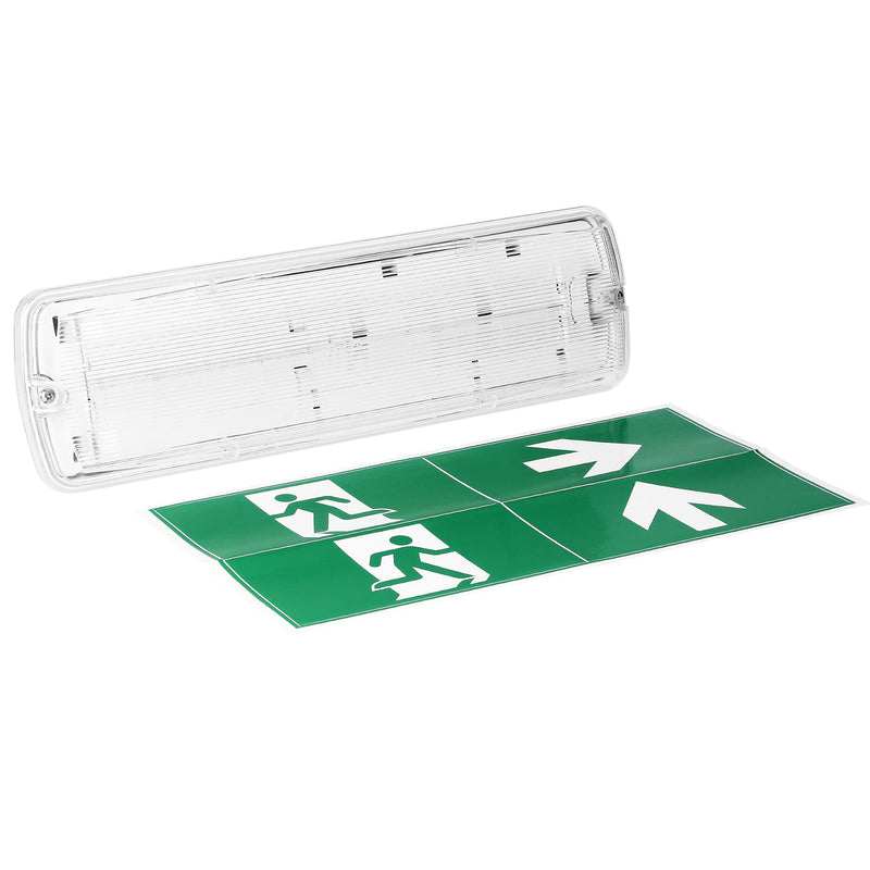 Orno METU LED Emergency Sign Luminous - Built-in LiFePO4 Battery 2.7W - 3H - IP65-6000K