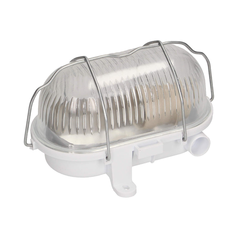 Orno Austrul E27 applique murale d'extérieur lampe de cave IP54 grille métallique, 60W blanc