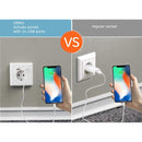 ORNO AE-13140(GS) Prise USB encastrée blanche, 2x USB 5VDC / 2,1A, 3680W, 16A, 80x80x39 mm, type : Schuko